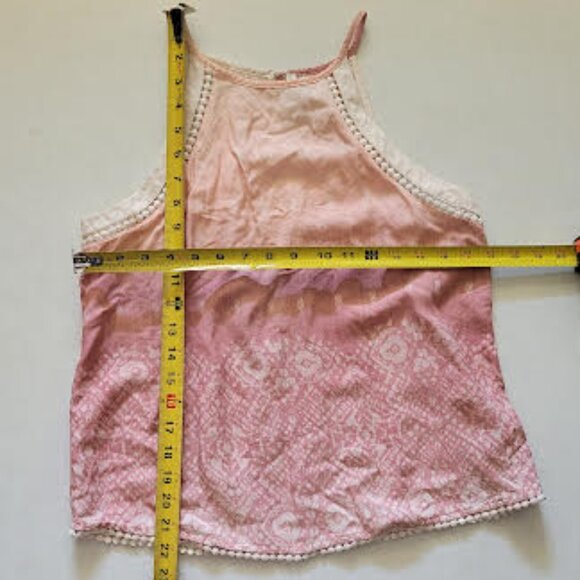 NWT Mudd ombre light dusty pink women's tank top - Size: Small - Picture 4 of 7